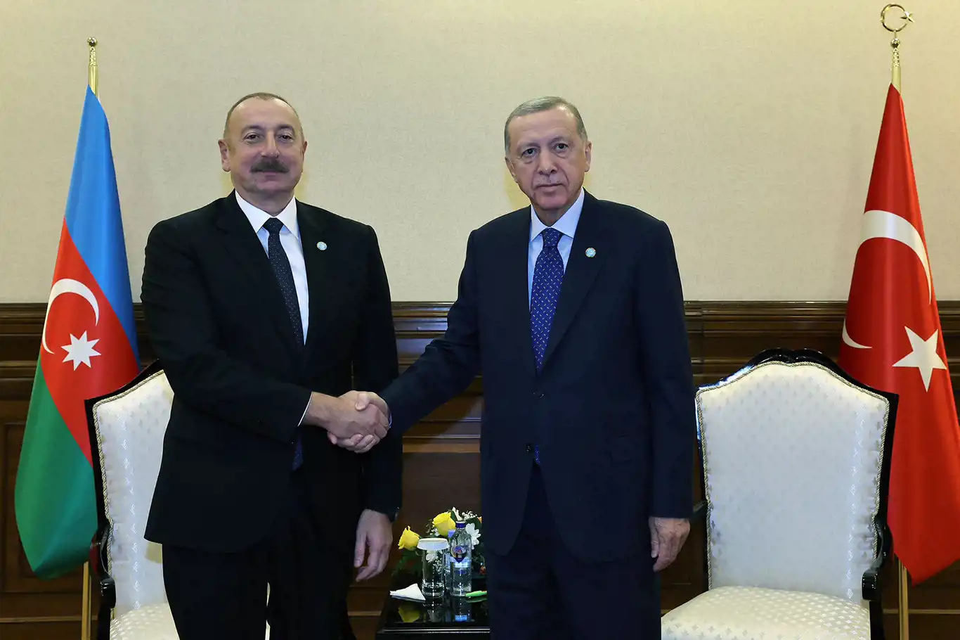 Cumhurbaşkanı Erdoğan ile Aliyev arasında "Filistin" görüşmesi