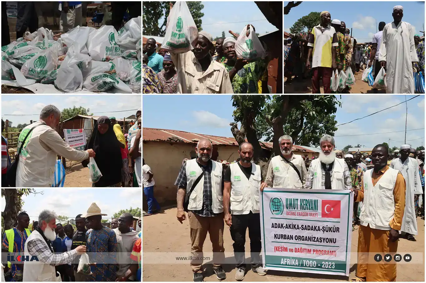 Hope Caravan Foundation distributes sacrificial meat to hundreds of families in Togo