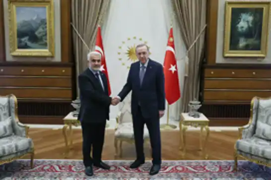 اردوغان رئیس جمهور ترکیه با یاپیجی اوغلو رئیس هداپار دیدار می کند