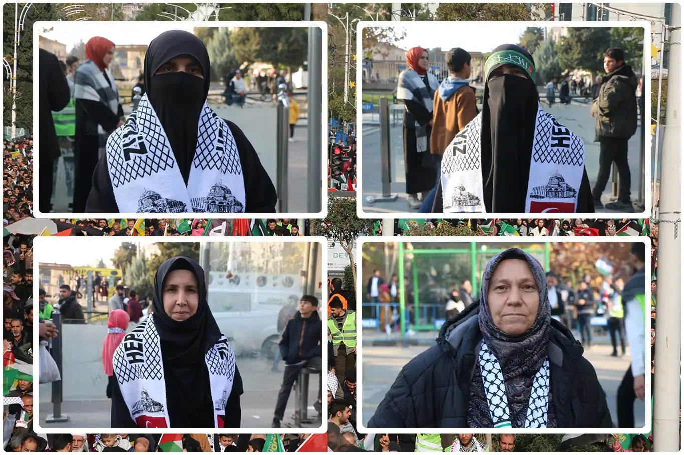 Gazze'ye destek yürüyüşüne katılan kadınlar: Bu davaya sahip çıkmamız gerekiyor