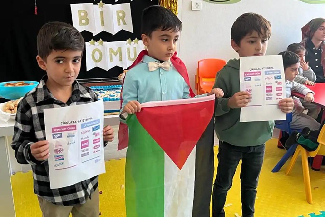 4-6 yaş Kur'an kursu öğrencilerinden Filistin'e destek