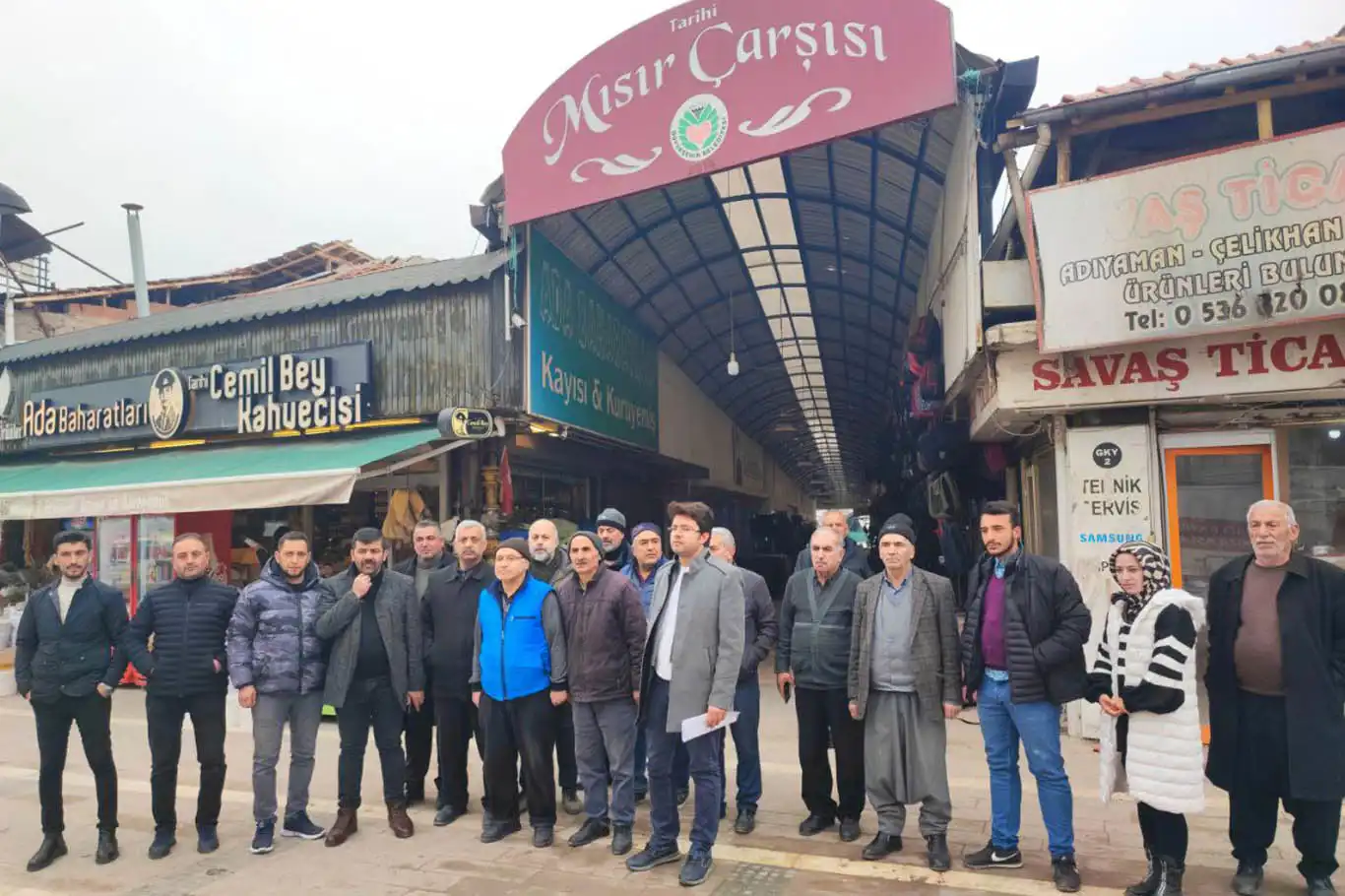 Malatya'da tarihi Mısır Çarşısı esnafı yıkım kararına tepki gösterdi