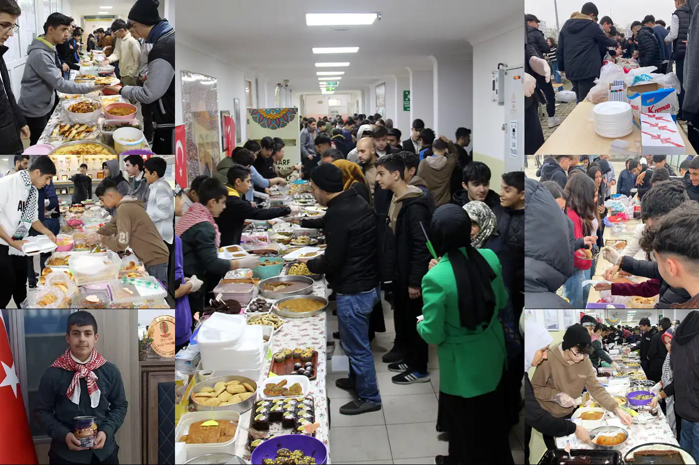 Okul öğrencilerinden Filistin yararına kermes Okul öğrencilerinden Filistin yararına kermes