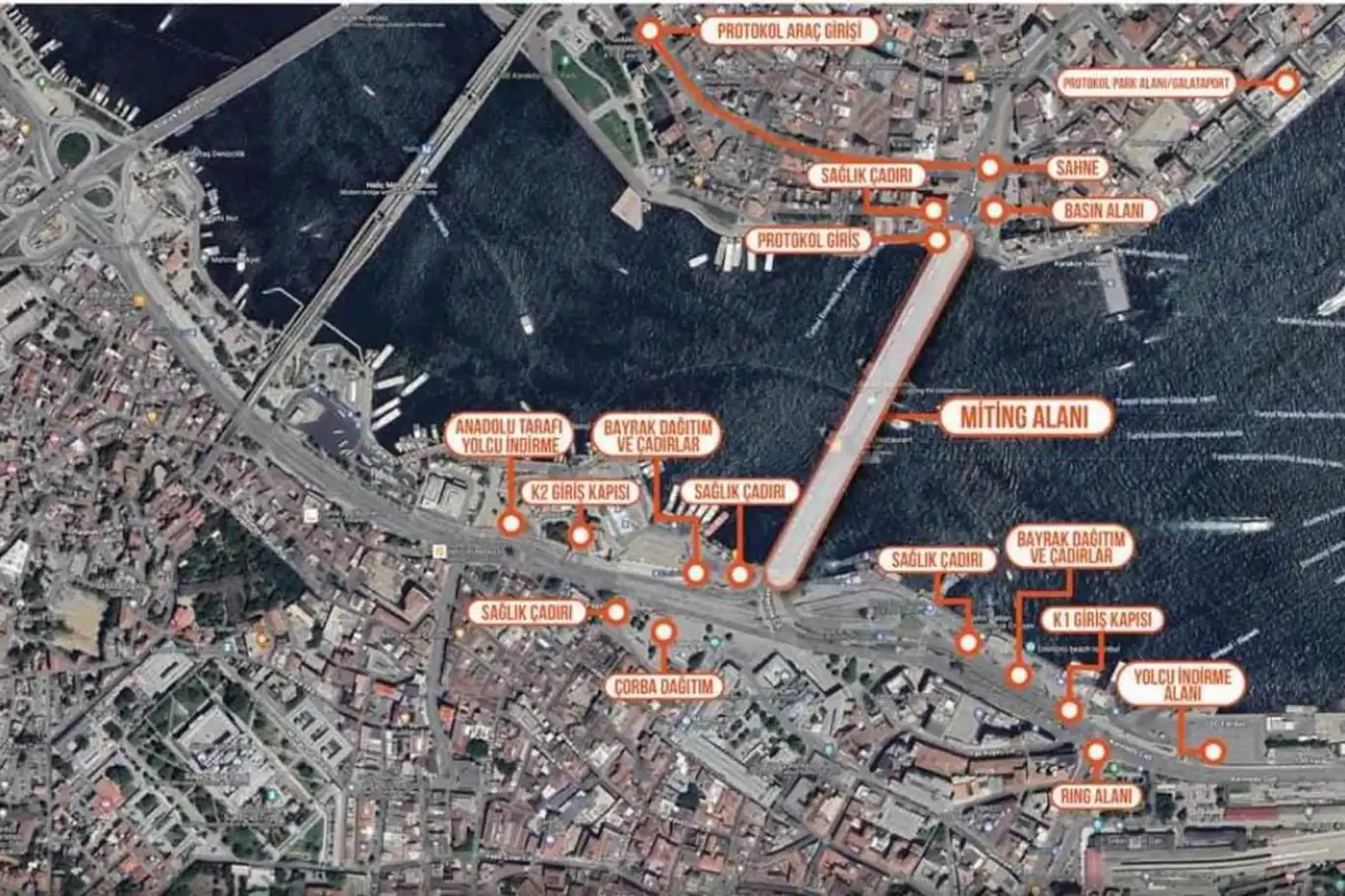 İstanbul'da "Filistin'e Destek Yürüyüşü" için kapanacak yollar açıklandı İstanbul'da "Filistin'e Destek Yürüyüşü" için kapanacak yollar açıklandı