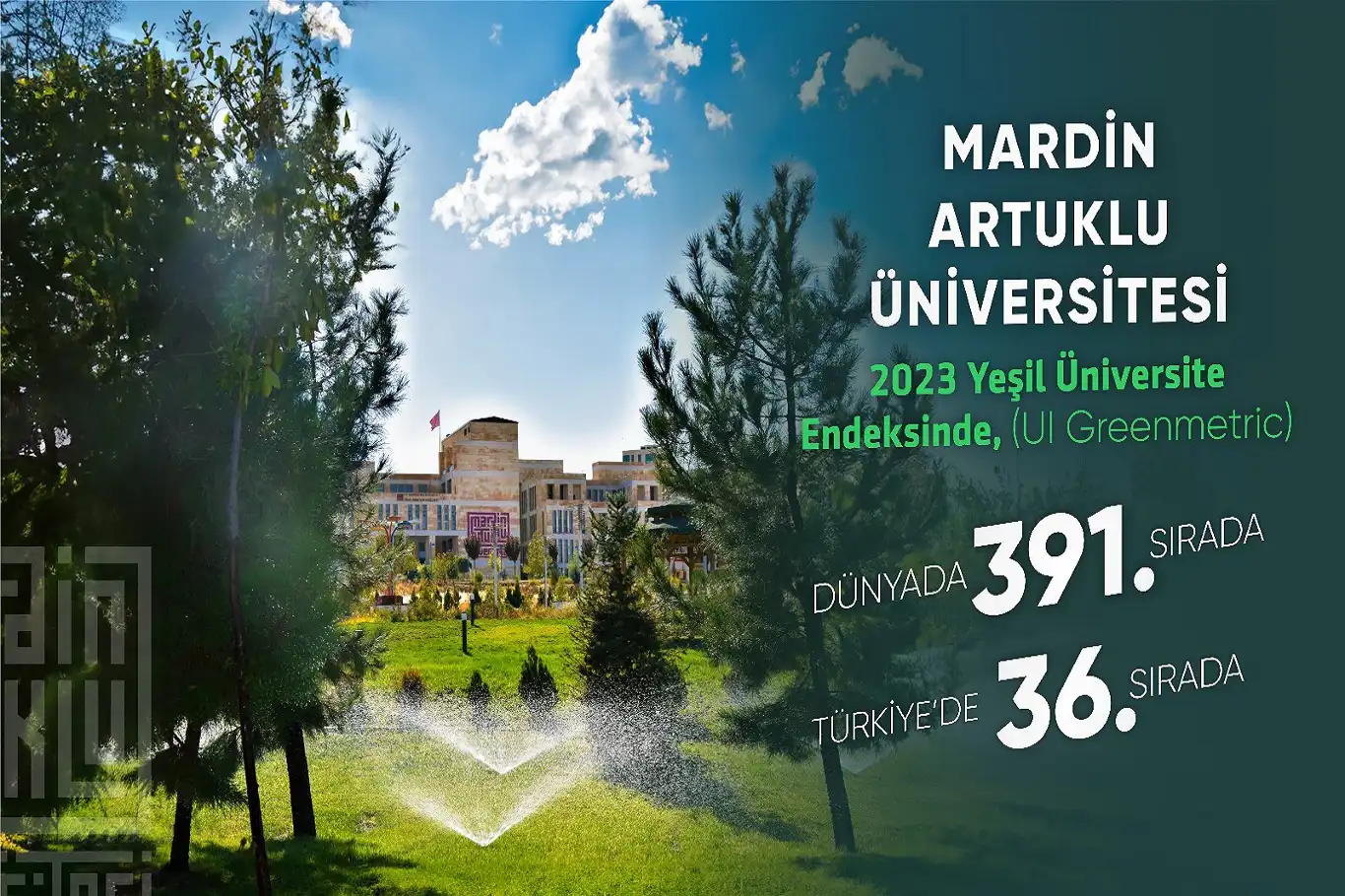 MAÜ en çevreci üniversitelerden oldu