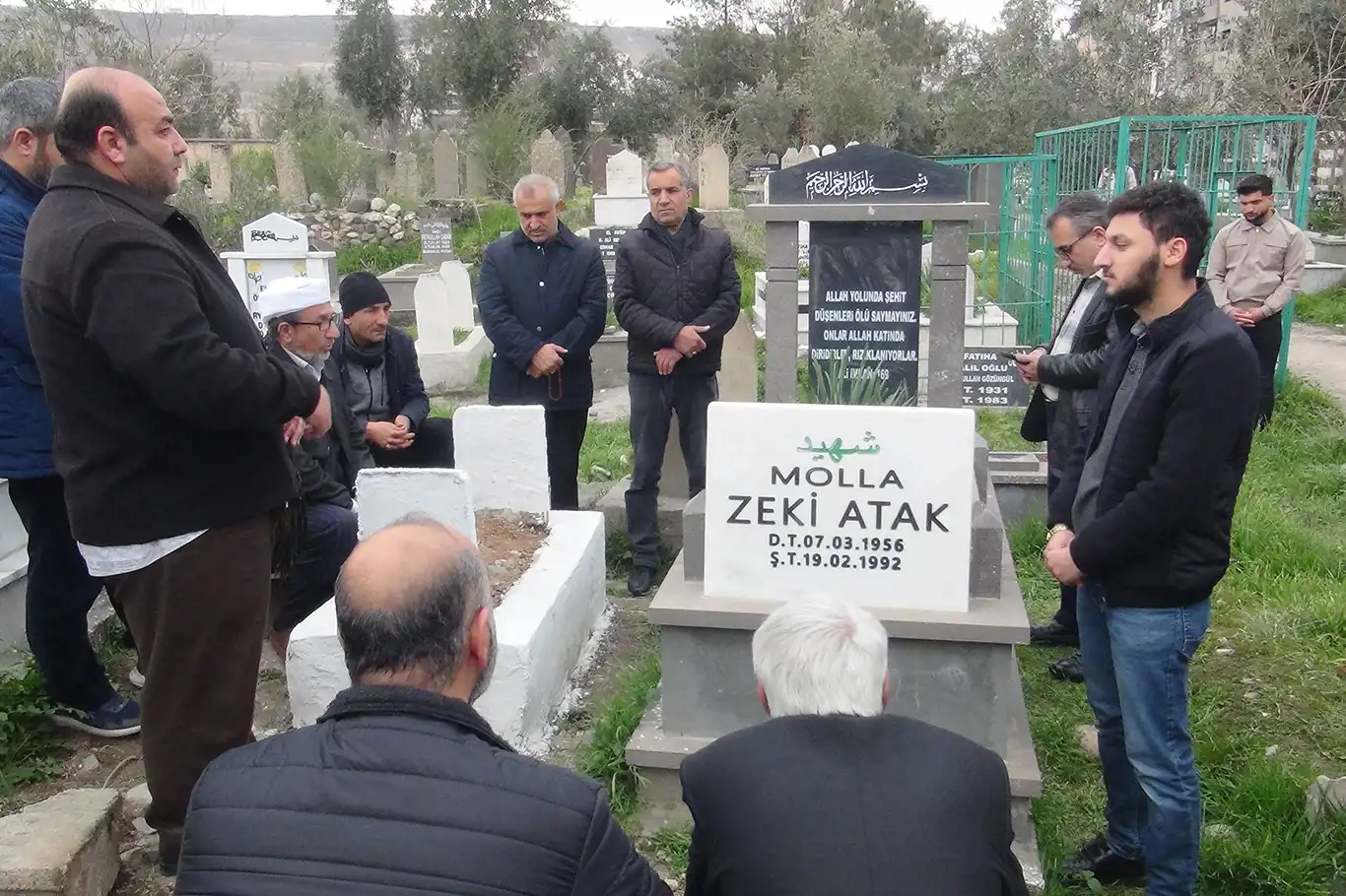 Şehid Şeyh Zeki Atak Kabri başında yâd edildi Şehid Şeyh Zeki Atak Kabri başında yâd edildi