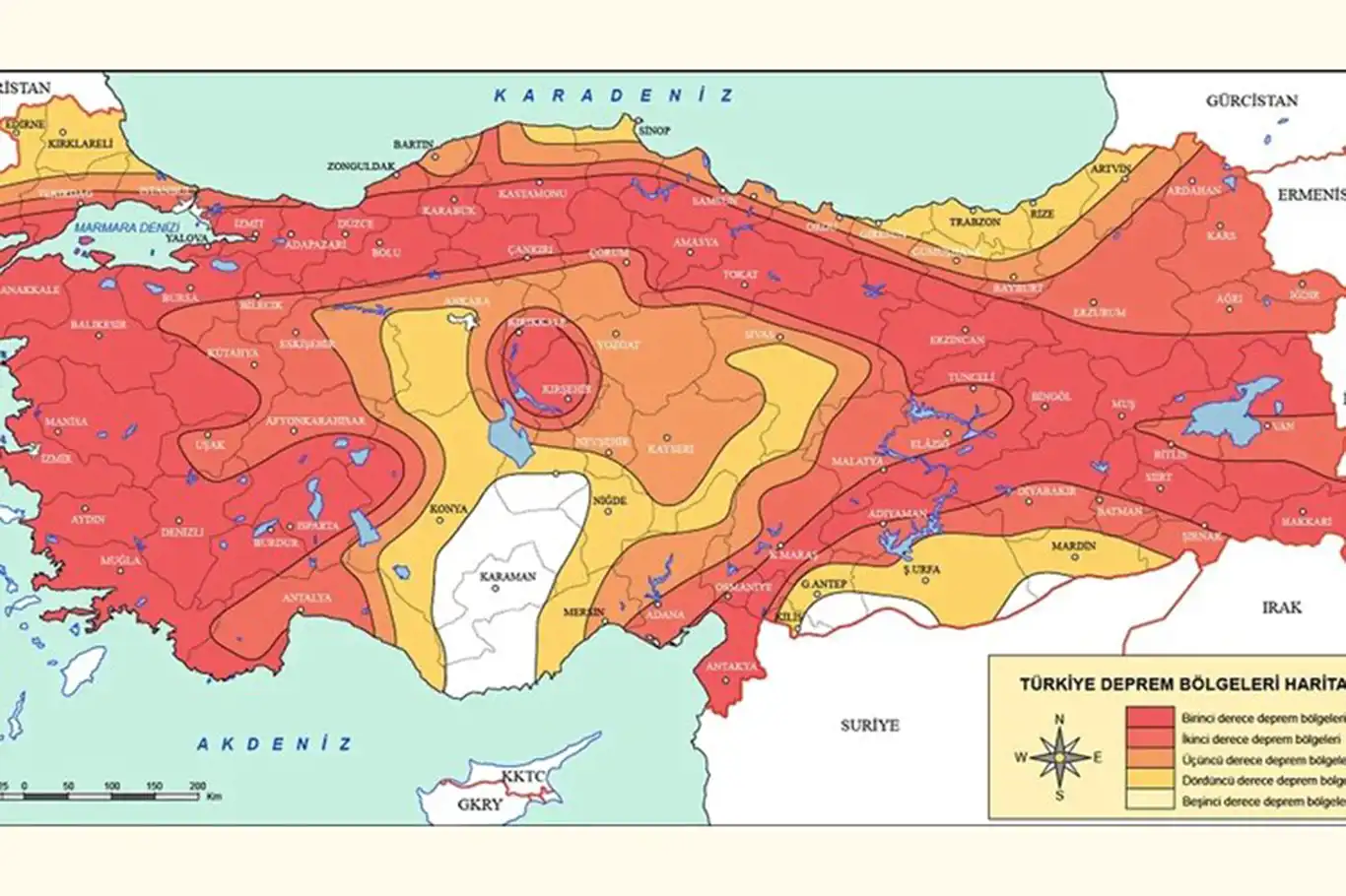 Türkiye'nin diri fay hattı haritası açıklandı