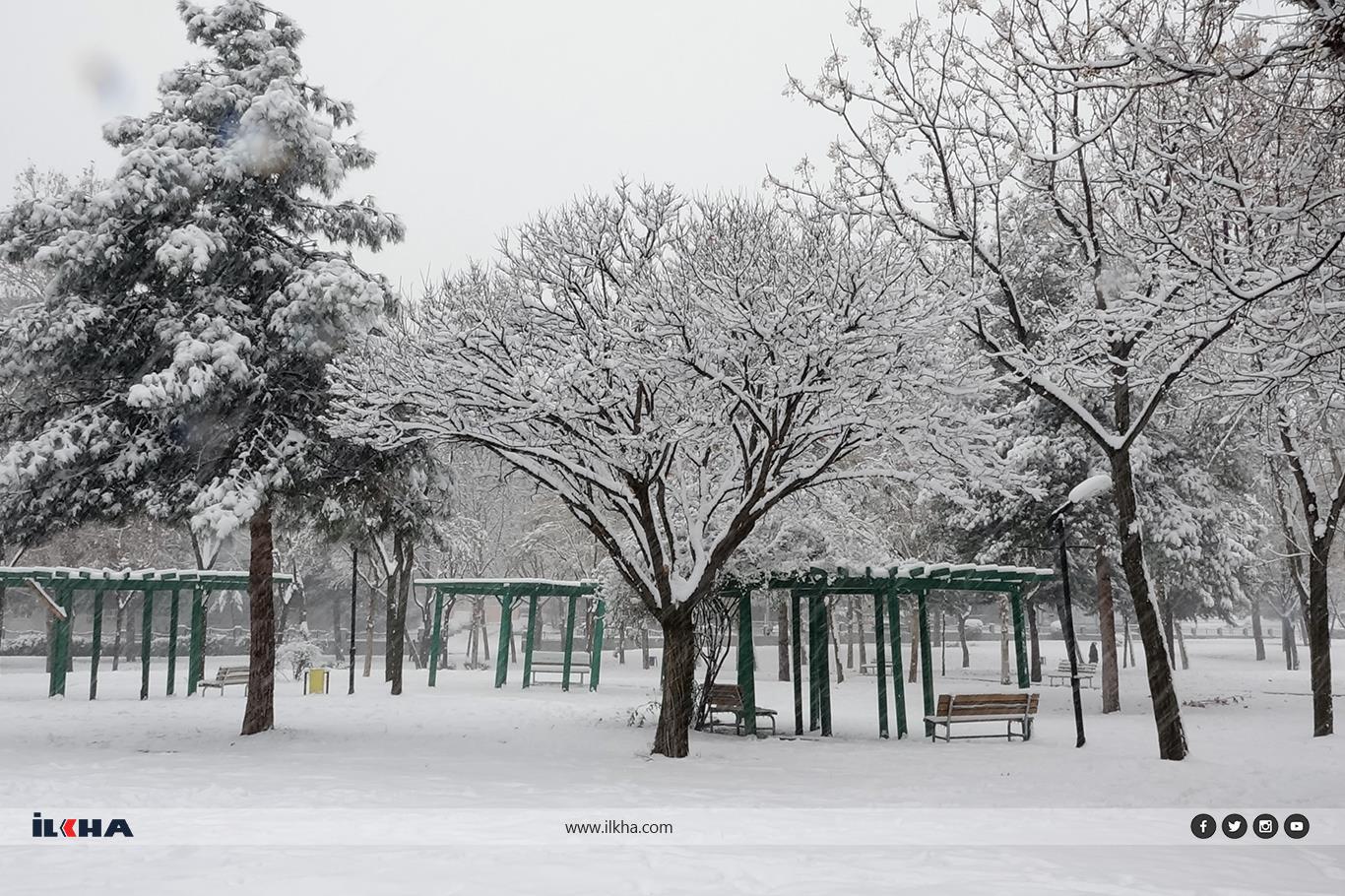  Diyarbakır receives first snowfall of the year 