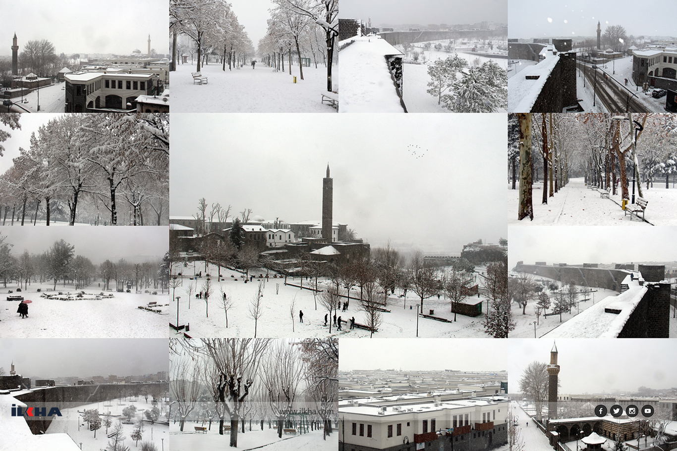  Diyarbakır receives first snowfall of the year 
