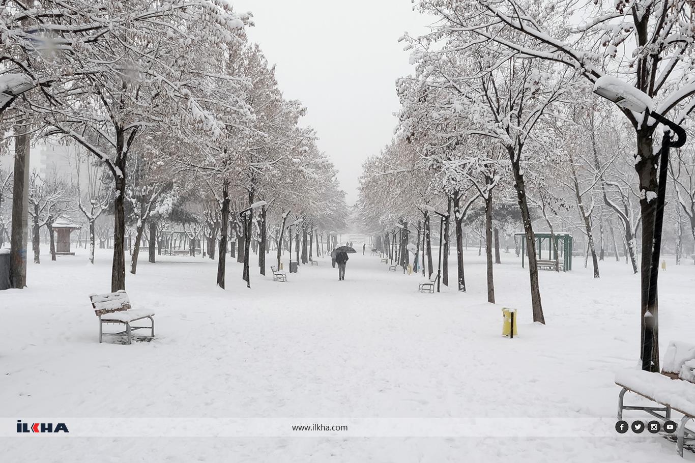  Diyarbakır receives first snowfall of the year 