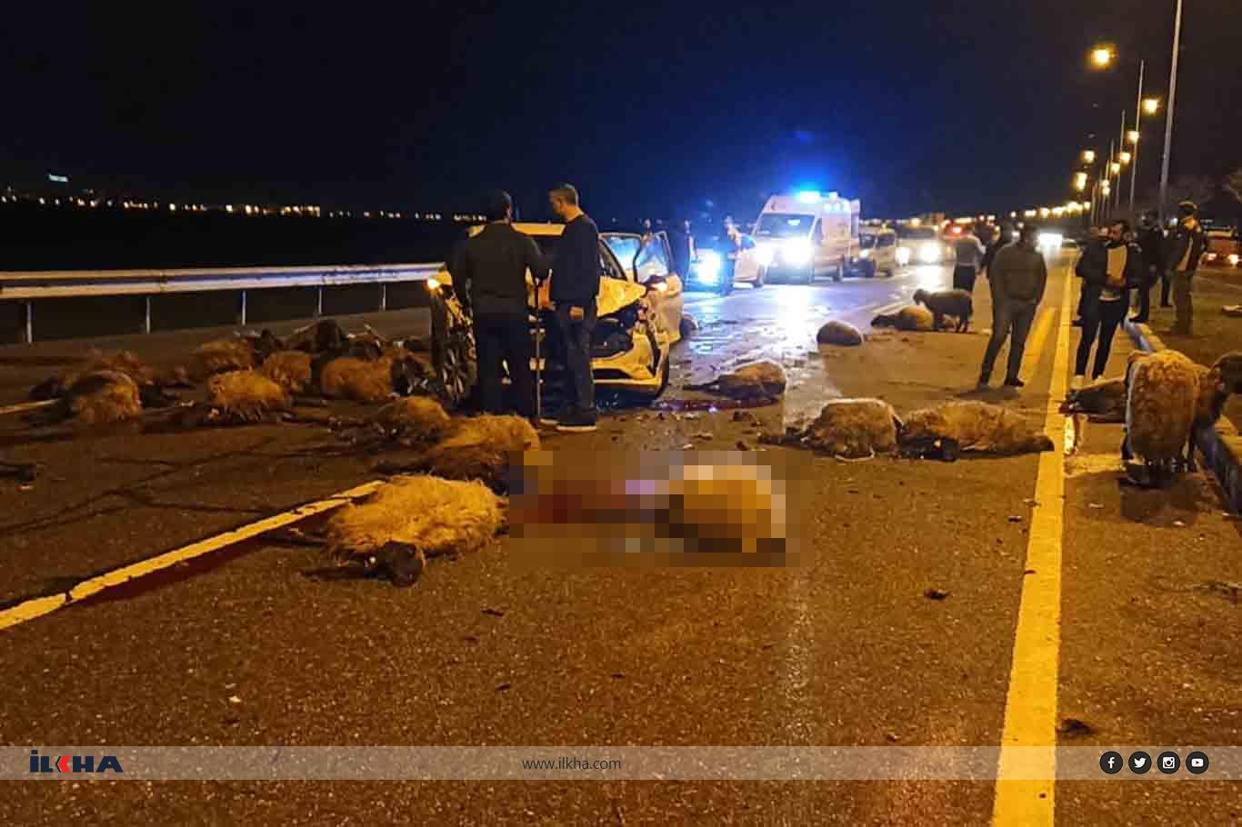 Otomobîl li kerîyê pêz qelibî: 5 birîndar Otomobîl li kerîyê pêz qelibî: 5 birîndar