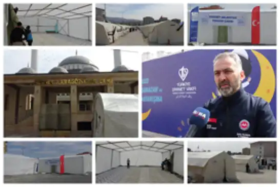 Malatya'da depremzedeler teravih namazını çadır mescitlerde idrak edecek