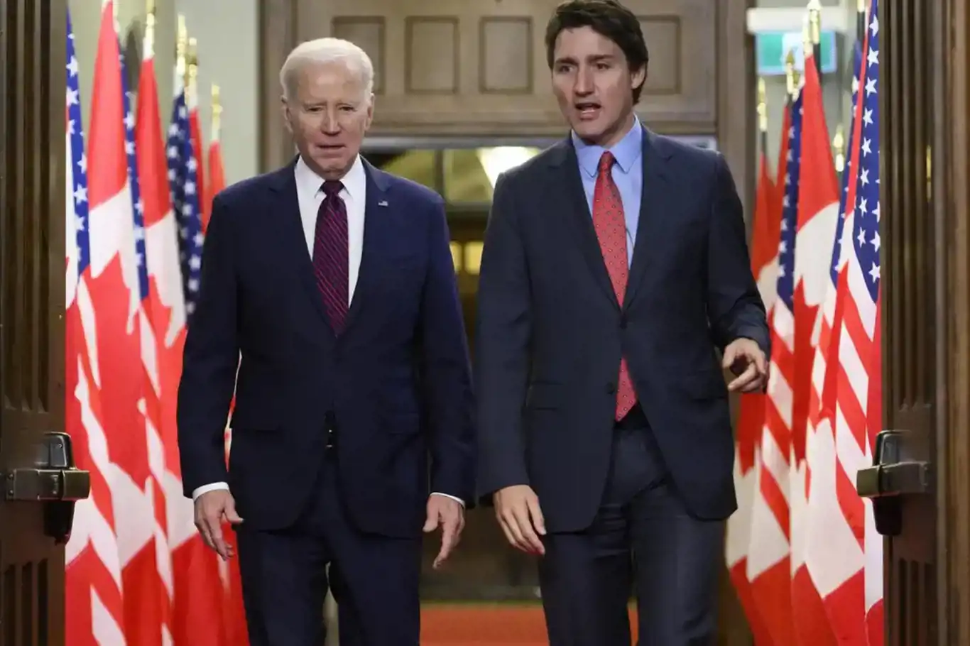 U.S. President Joe Biden Meets Canadian Prime Minister Justin Trudeau