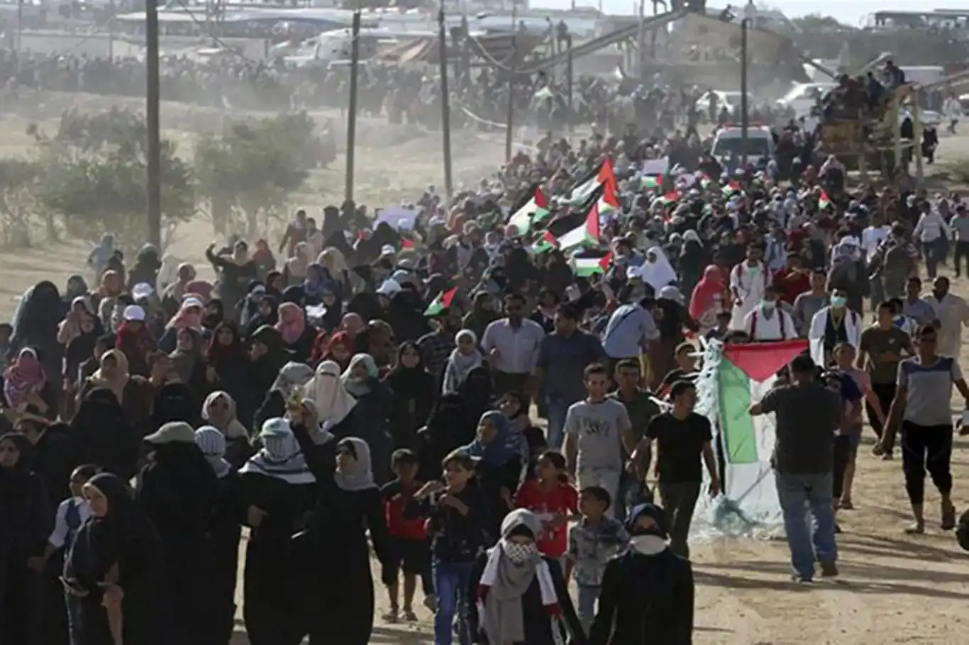 Palestinians commemorate the 47th anniversary of Land Day