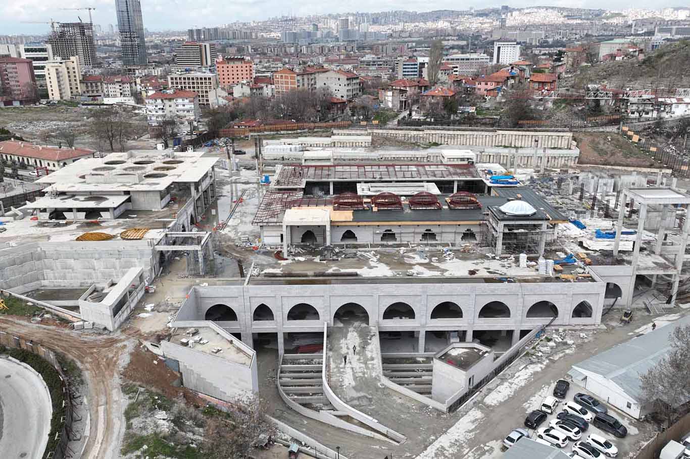 Ankara'daki "Ulus Kültür Merkezi" inşaat çalışmaları sürüyor Ankara'daki "Ulus Kültür Merkezi" inşaat çalışmaları sürüyor