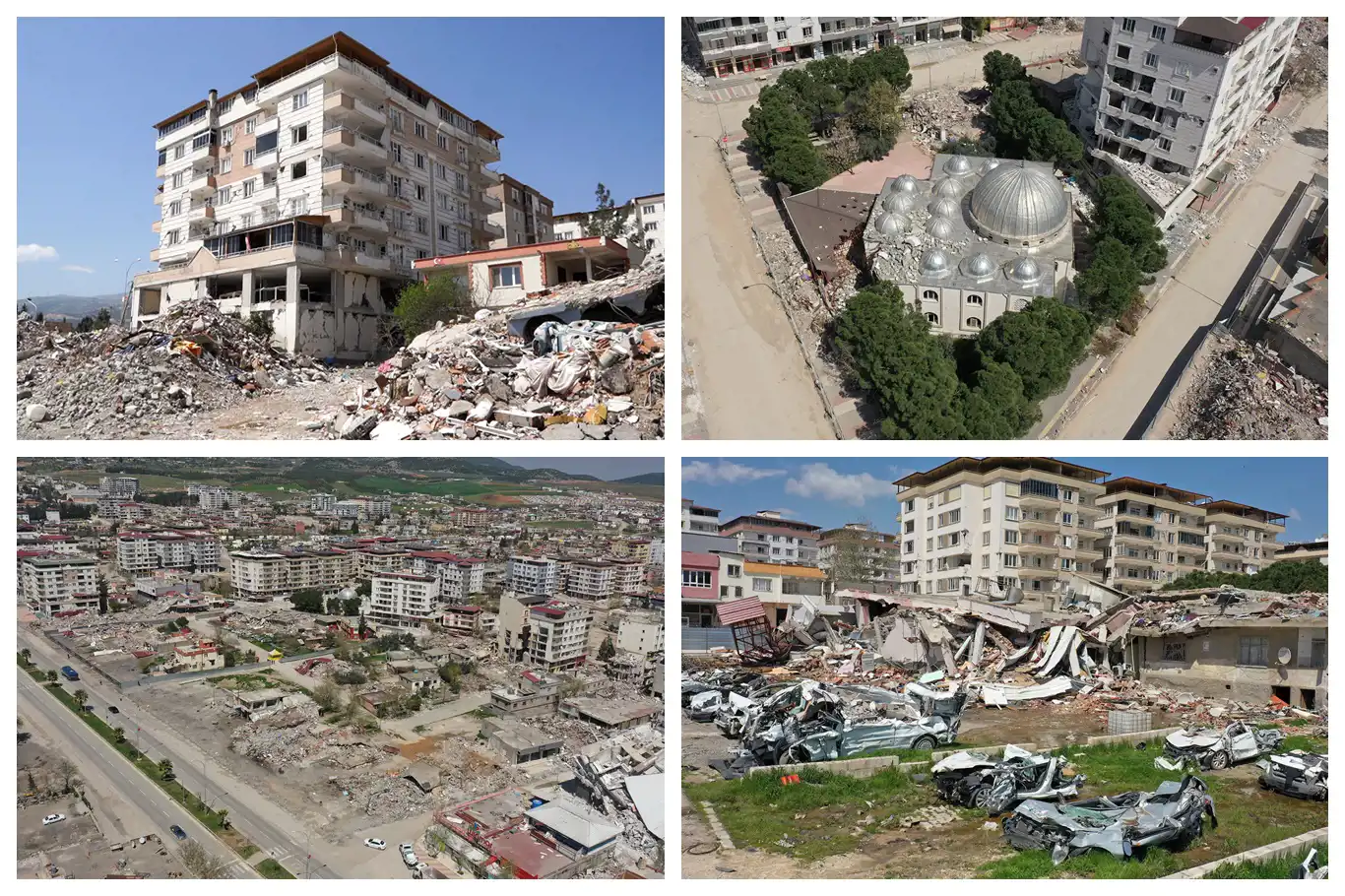 Kaldırılan enkazlar sonrası Nurdağı'nın son hali havadan görüntülendi Kaldırılan enkazlar sonrası Nurdağı'nın son hali havadan görüntülendi