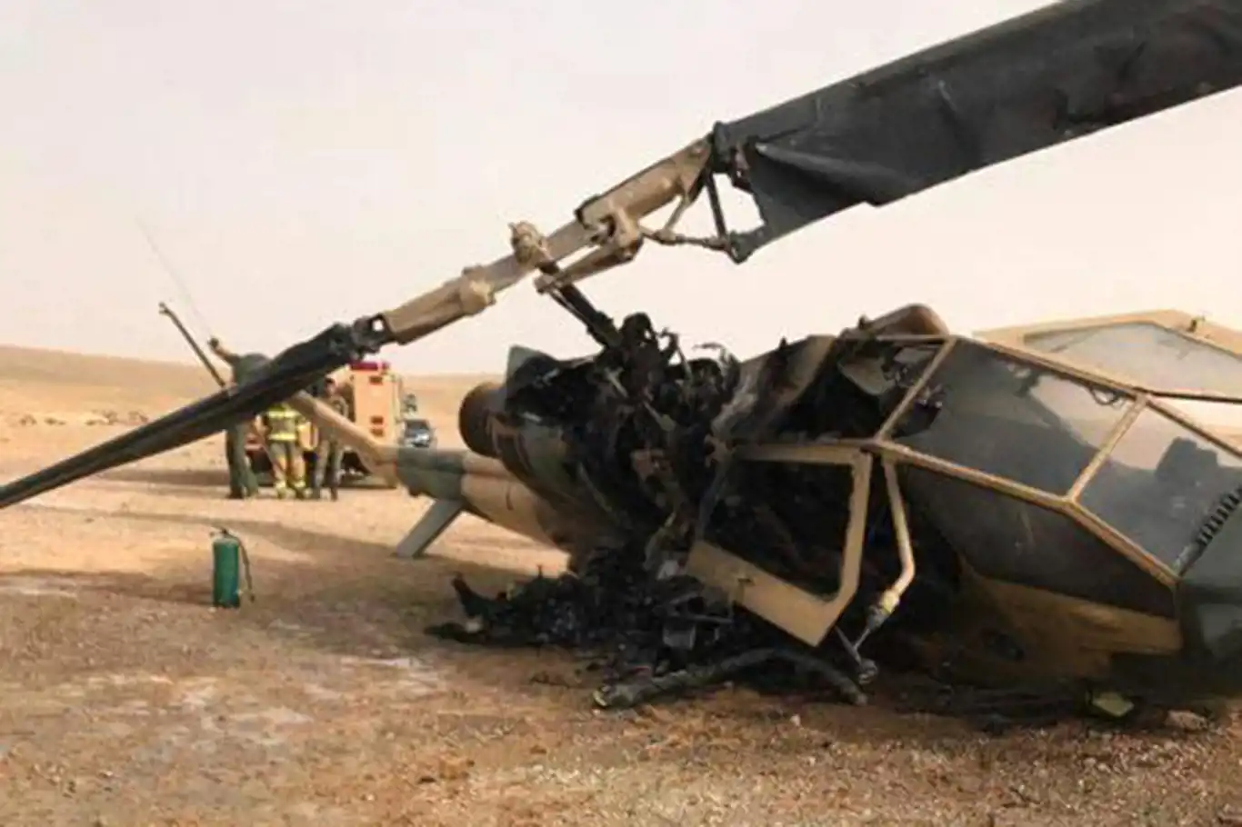 Ürdün'de helikopter kazası: 2 yaralı Ürdün'de helikopter kazası: 2 yaralı