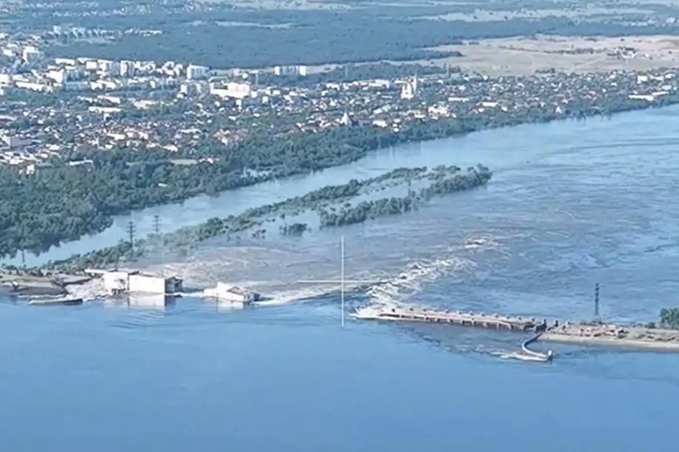 Rusya kontrolündeki baraj vuruldu