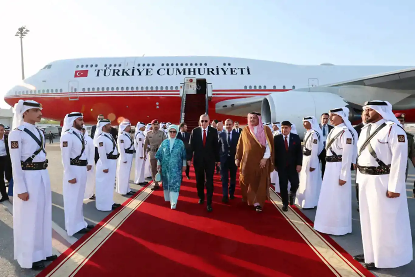 Turkish President Erdoğan arrives in Qatar on official visit Turkish President Erdoğan arrives in Qatar on official visit