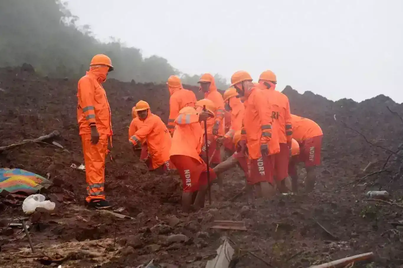 Landslide in India kills at least 16, traps over 100