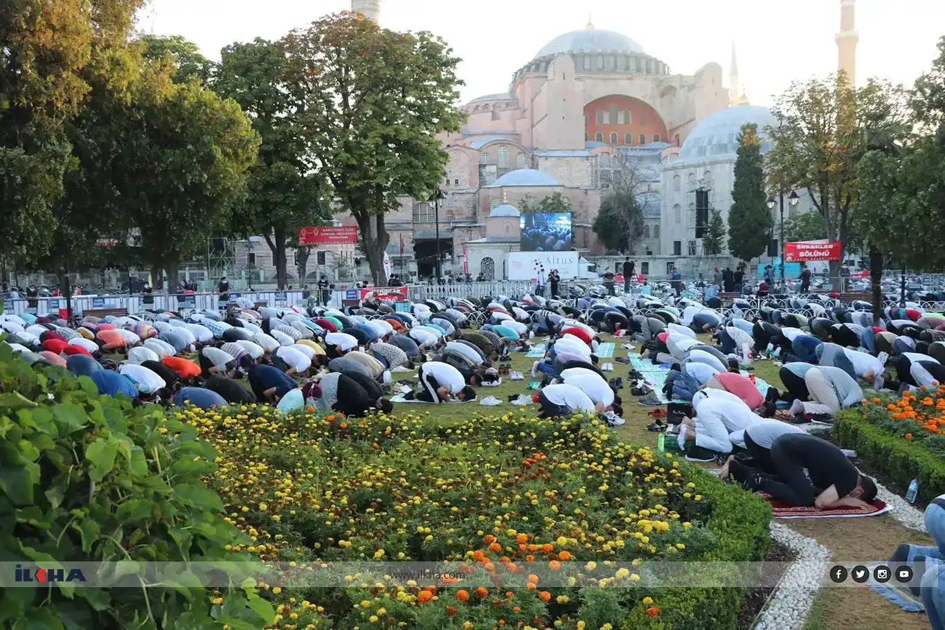 Hagia Sophia Mosque celebrates third anniversary of reopening for worship