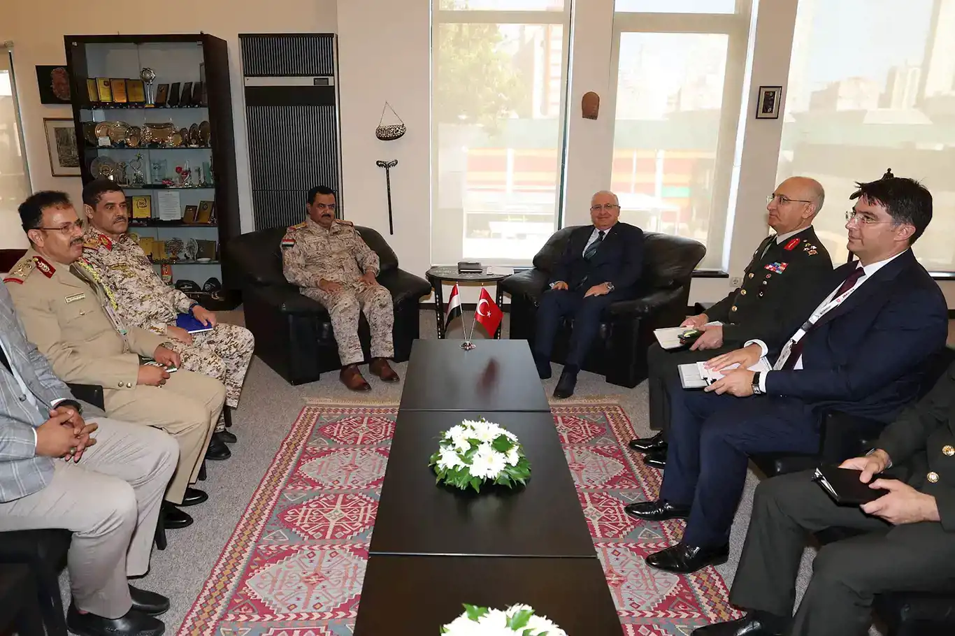 Turkish Defense Minister holds bilateral meetings with international counterparts at IDEF-2023