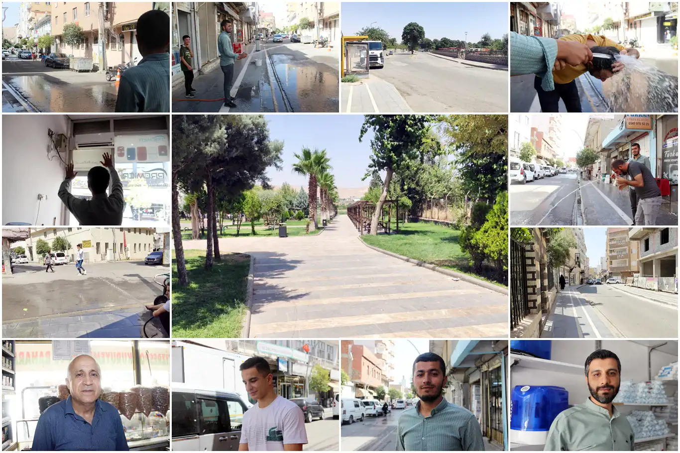 Cizre'de aşırı sıcaklar hayatı olumsuz etkiliyor Cizre'de aşırı sıcaklar hayatı olumsuz etkiliyor