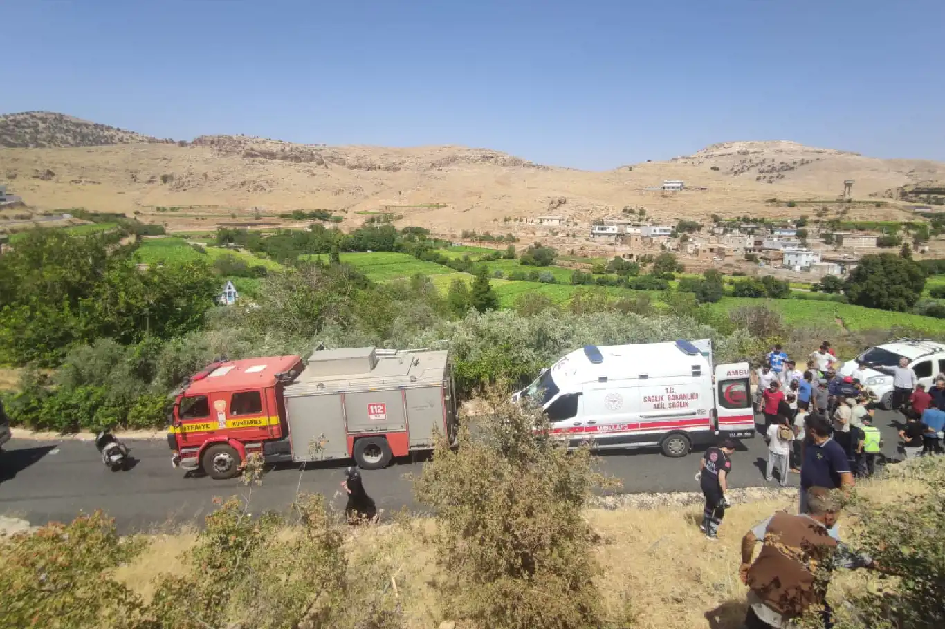 Mardin’de iki araç kafa kafaya çarpıştı: 2’si ağır 5 yaralı 