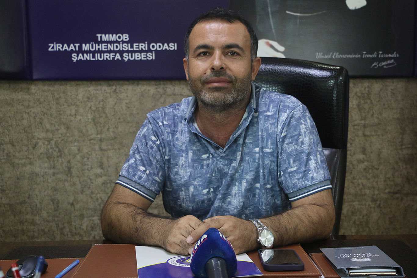 Ziraat Mühendisleri Odası Şanlıurfa Şube Başkanı Mustafa Yılmaz