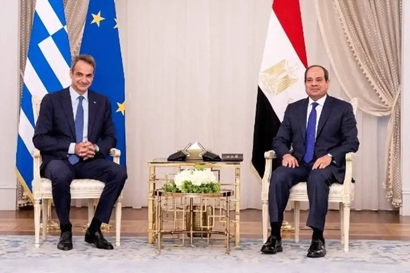Egyptian President meets with Greek Prime Minister in New Alamein City Egyptian President meets with Greek Prime Minister in New Alamein City