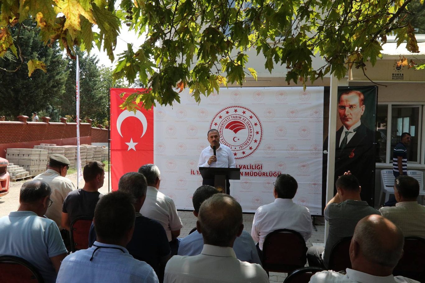Bursa'da ayçiçeği hasadı başladı Bursa'da ayçiçeği hasadı başladı
