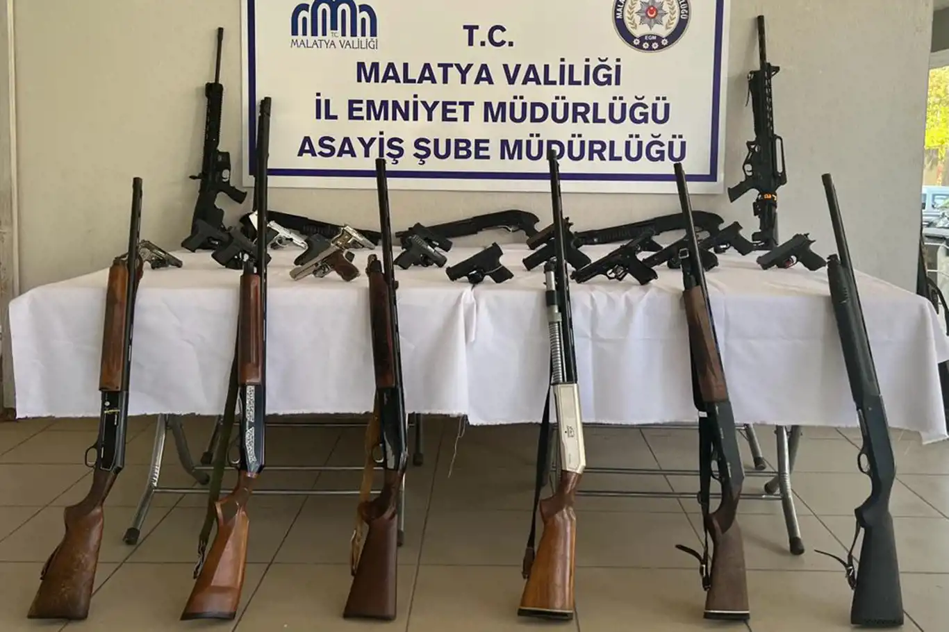 Malatya’da 26 adet silah ele geçildi