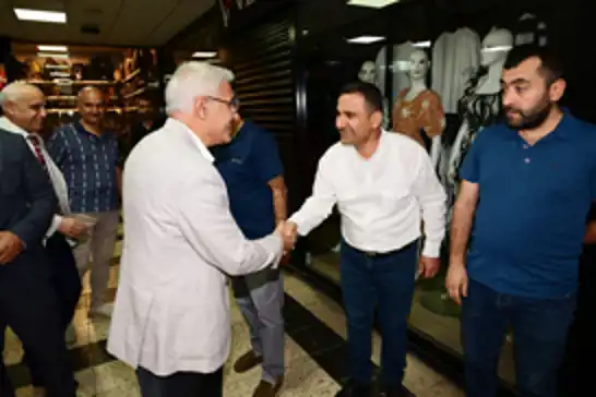 Battalgazi Belediye Başkanı Güder, kapalı çarşı esnafını ziyaret etti