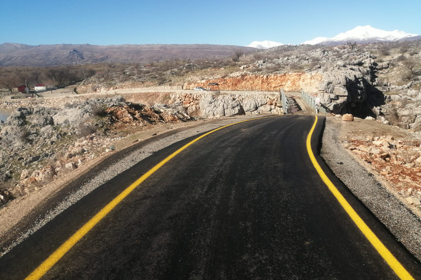 Hani Çukur- Elazığ Üçocak yolu tamamlandı Hani Çukur- Elazığ Üçocak yolu tamamlandı