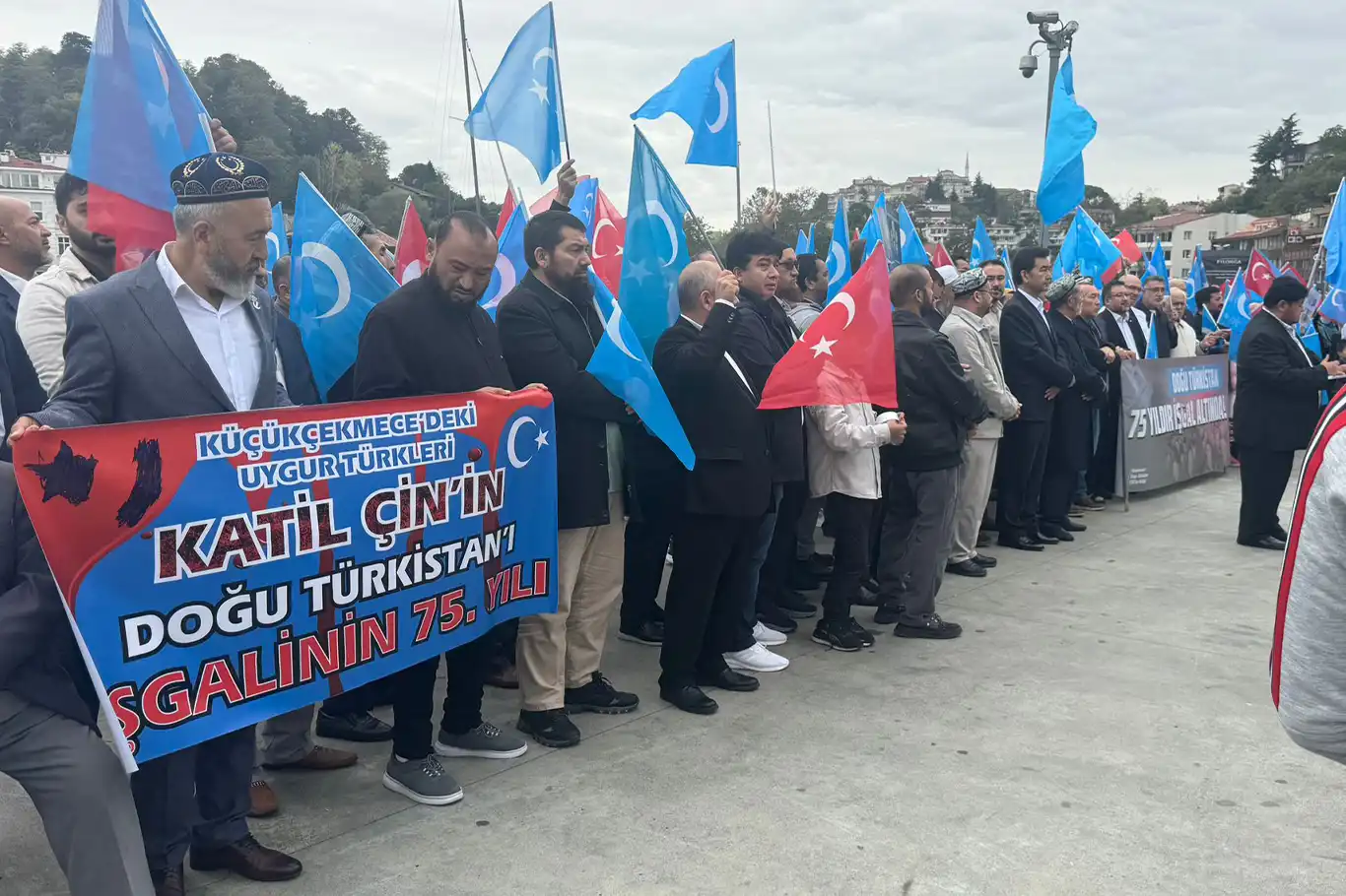 Doğu Türkistan işgalinin 75’inci yılında Çin protestosu