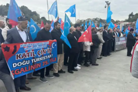 Doğu Türkistan işgalinin 75’inci yılında Çin protestosu