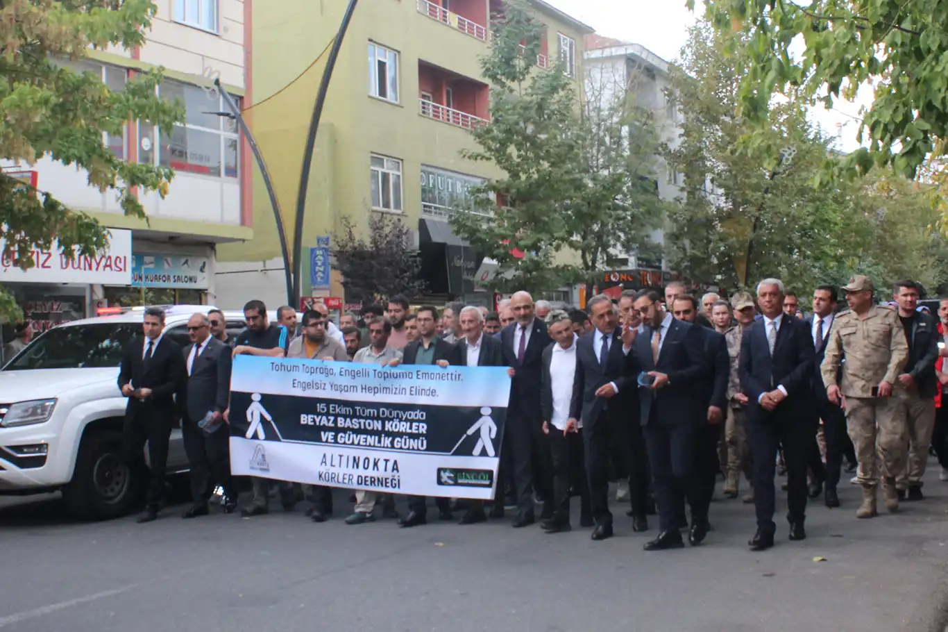15 Ekim Beyaz Baston Körler ve Güvenlik Günü yürüyüşü düzenlendi