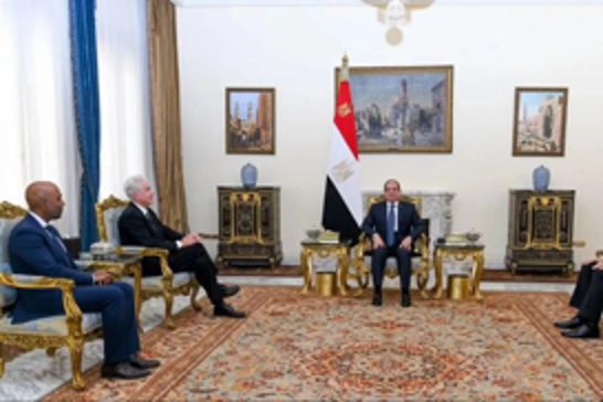 Egyptian President meets CIA Director for talks on Gaza ceasefire