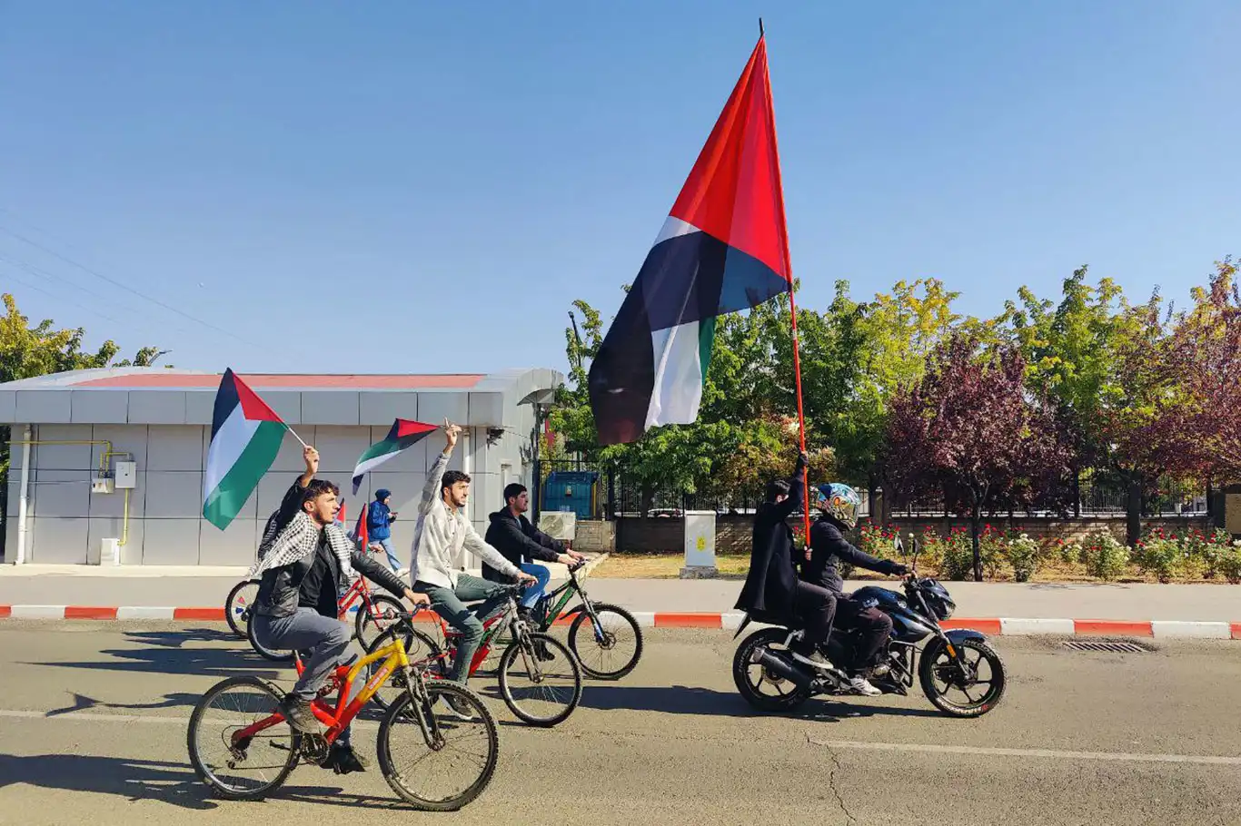 Bingöl'de öğrenciler "Gazze için pedal çeviriyoruz" etkinliği düzenledi