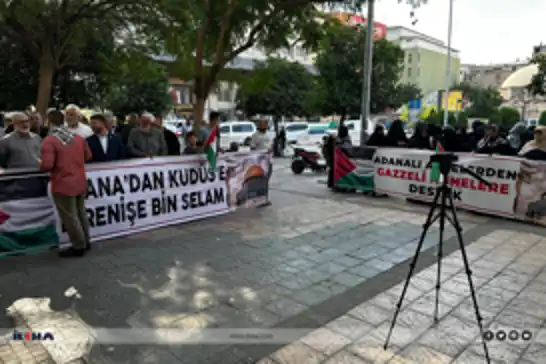 Protesters in Adana urge global action against Gaza genocide