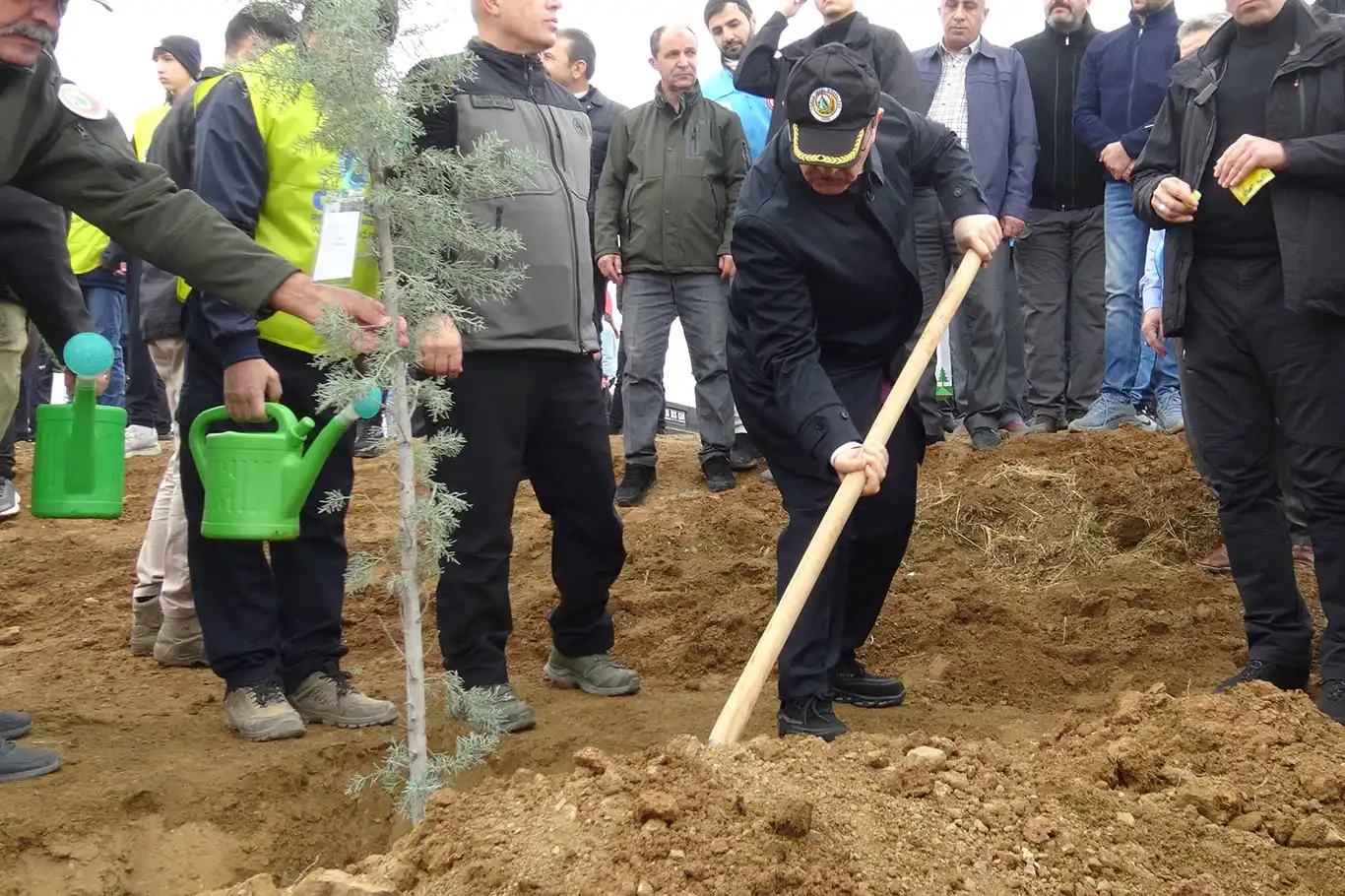 Malatya'da 15 bin fidan toprakla buluştu Malatya'da 15 bin fidan toprakla buluştu