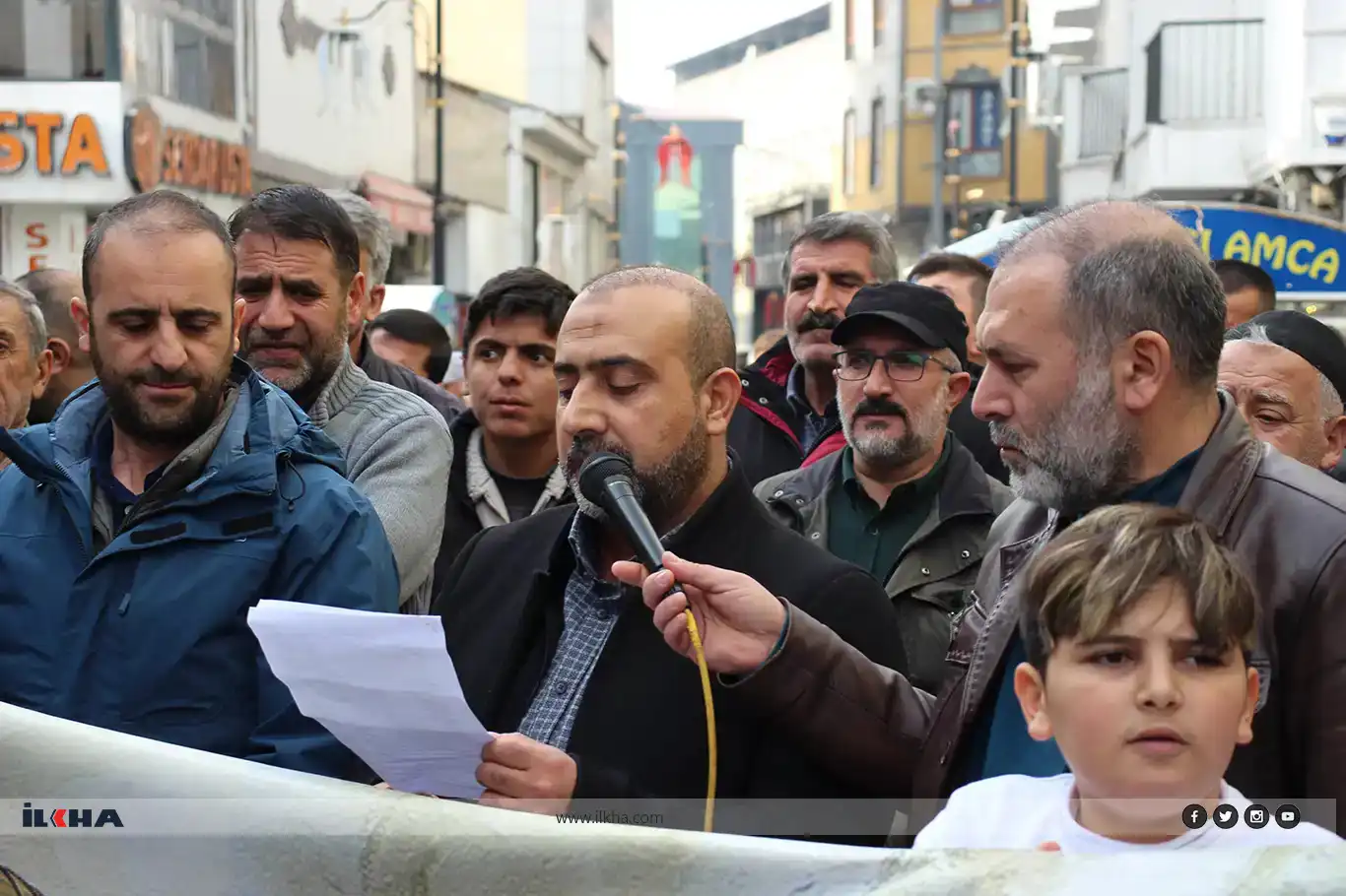 Mass protest in Ağrı condemns Israeli genocide in Palestine