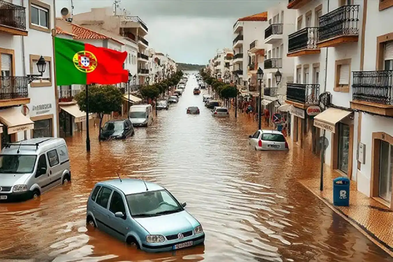 Li Portekîzê şilîya zêde bû sedema lehîyê