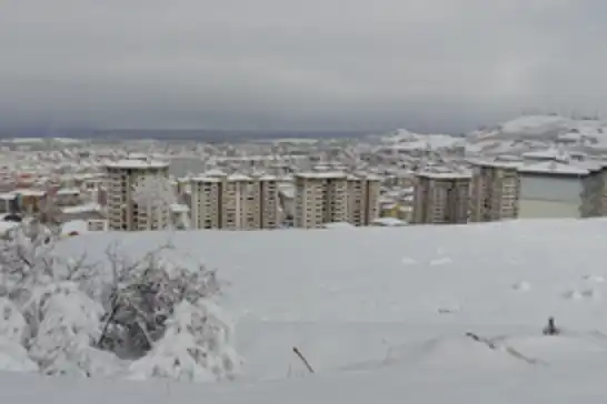 Malatya'dan kar manzaraları