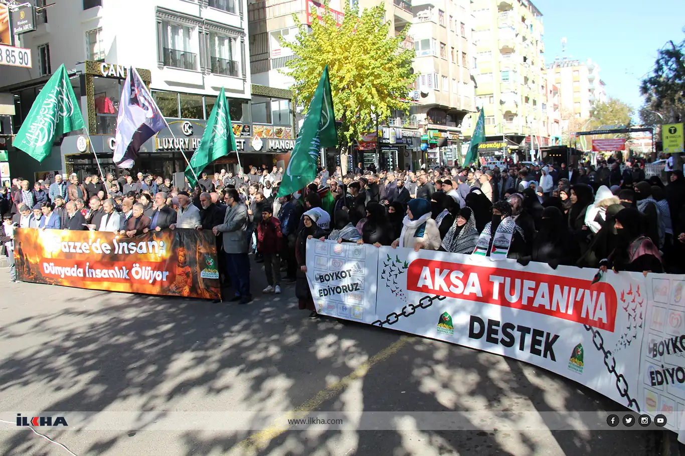 Protesters in Diyarbakır denounce Western hypocrisy over Gaza genocide