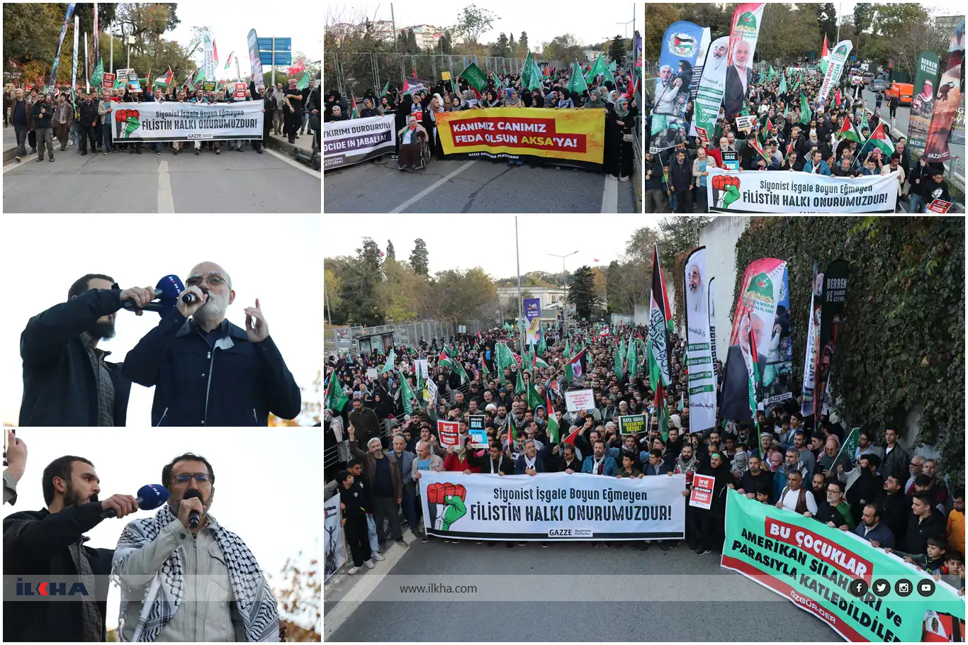 Mass protest in Istanbul: Thousands march to U.S. consulate, demanding end to support for Israeli genocide in Gaza