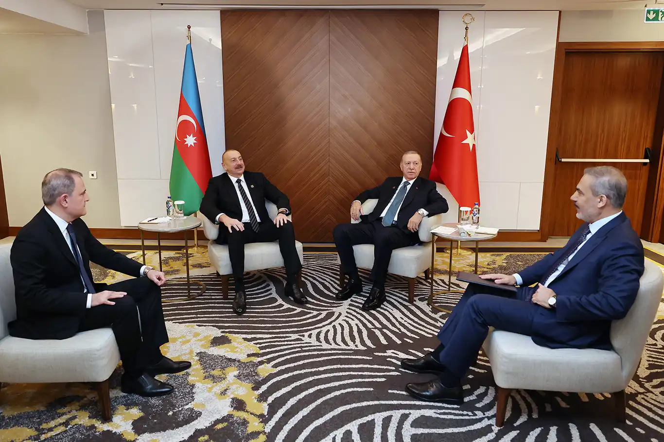 Erdogan meets Azerbaijani President Aliyev in Bishkek