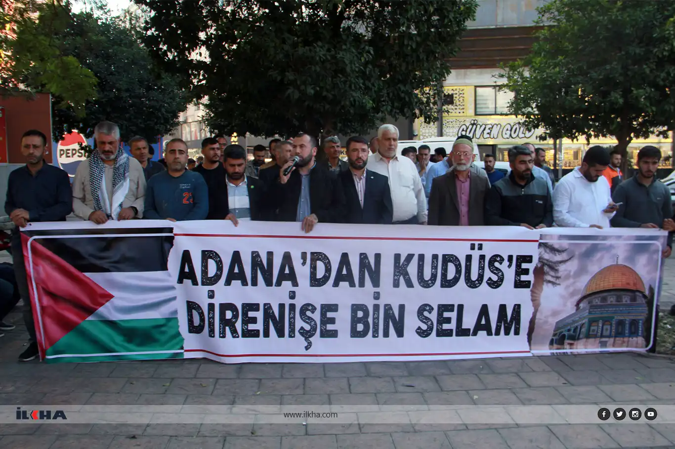 Protest in Adana condemns Israeli atrocities in Gaza