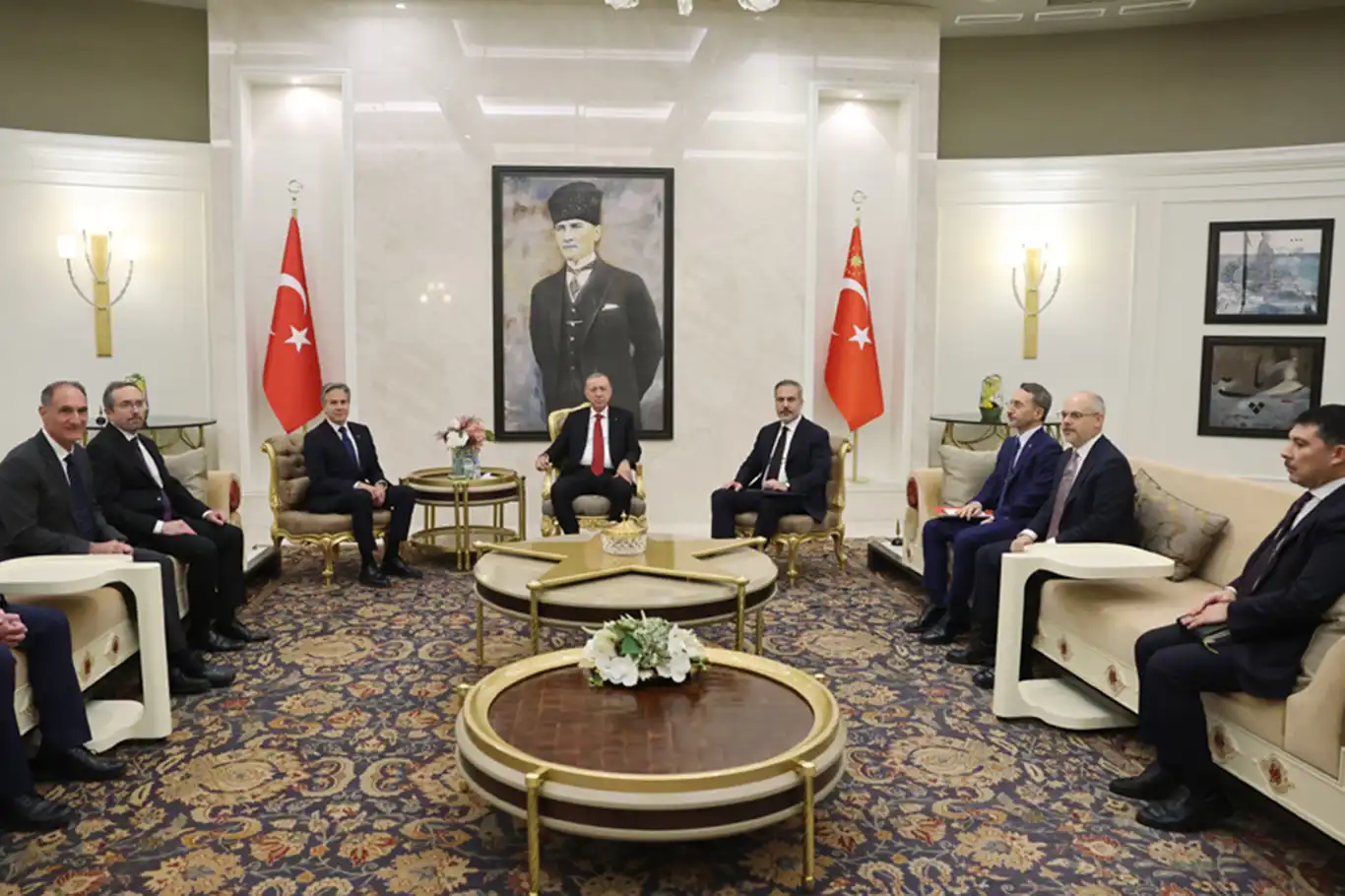 President Erdogan receives US Secretary of State Antony Blinken in Ankara