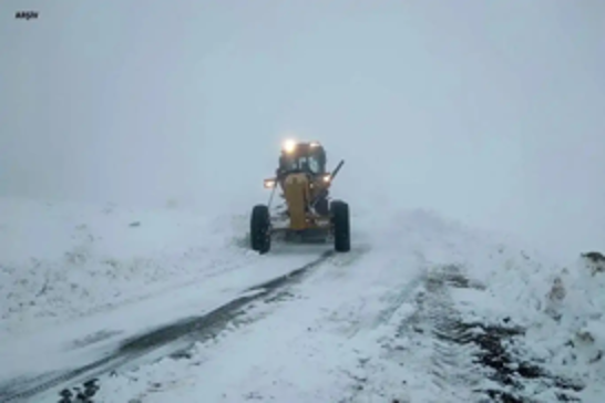 Snowfall disrupts access to 21 settlements in Van, eastern Türkiye